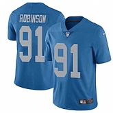 Nike Detroit Lions #91 A'Shawn Robinson Blue Throwback NFL Vapor Untouchable Limited Jersey,baseball caps,new era cap wholesale,wholesale hats